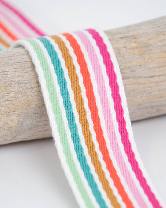 Sangle Multi Rayures 40MM Multi - Maison Klem